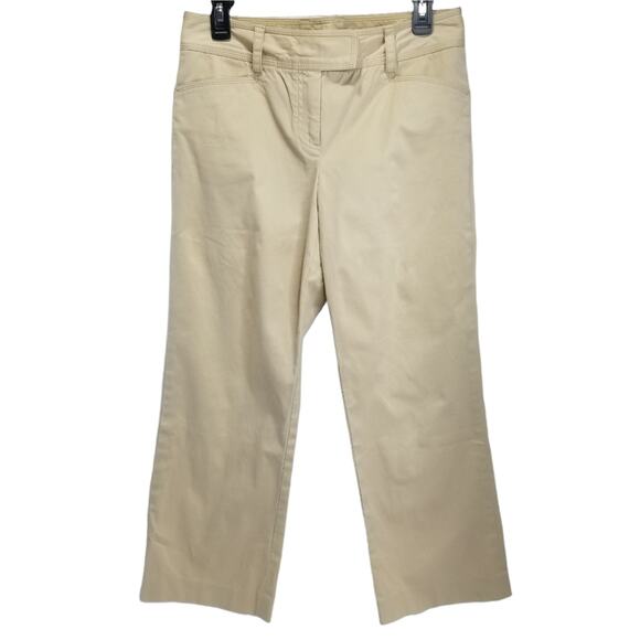 J. Crew Pants Womens 4 Flat Front Khaki Tan Ankle Pants - Picture 2 of 9